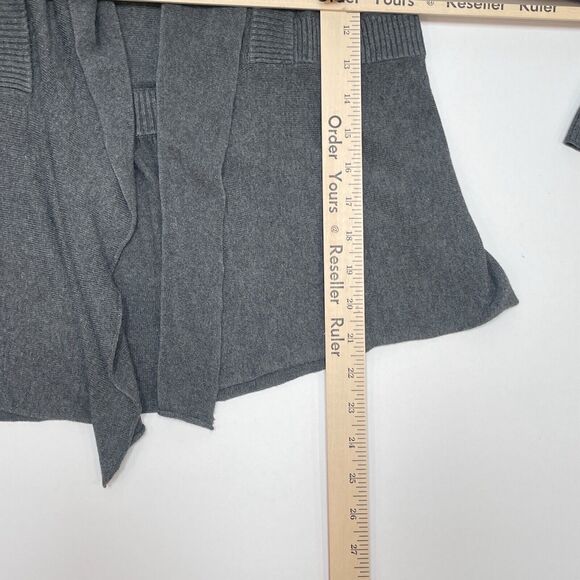 Eileen Fisher Sweater‎ Medium Petite Gray Cardigan Open Front Viscose Flowy - Picture 9 of 9